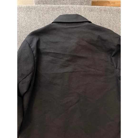 Dickies Skateboarding Mens Lined Shirt Jacket Size M Black Chore Coat Workwear - Picture 9 of 9